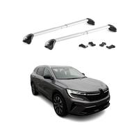 Barres de toit transversales pour Renault Espace 2023-2026 Alu Gris 2x ABE