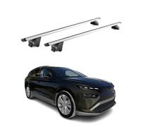 OMAC Barres de Toit transversales pour Skoda Enyaq 2022-2025 Alu Gris Argenté 2X