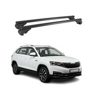 Barres de toit Transversales pour Skoda Kamiq 2019-2025 Aluminium Noir