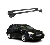 Barres de toit Transversales pour Subaru Outback 2003-2009 Aluminium Noir