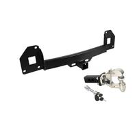 Barres De Toit Transversales pour Tesla pour Model Y 2020-2024 Boules 2 Pouces en Acier Au Carbone D'attelage Remorque Arrière Adaptateur Barre Remorquage(Upgrade D Set)