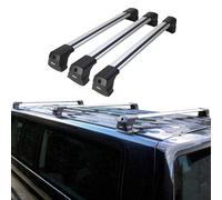 Barres De Toit Transversales Pour Vw Caddy 2021-2023 Aluminium Gris 3 Pcs