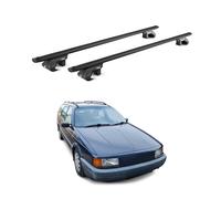 Barres de toit transversales pour VW Passat Break B2-B3-B4 1980-1996 Alu Noir 2x