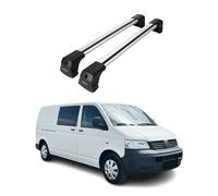 Barres De Toit Transversales Pour Vw T5 T6 2003-2024 Alu Argent 2pcs