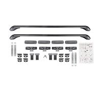 Barres de toit universelles avec serrure, 110 cm, en aluminium, sans perçage, jusqu'à 75 kg pour 4/5 portes, tendeur à cliquet, rails en aluminium résistants aux rayures, avec 2 clés (2 pièces)