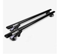 Barres de Toit Universelles - Owen 5.0 - Noir - Aluminium - 135 cm - Rails ouverts ou ajourés