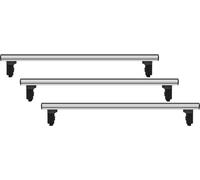 Barres de toit VDP PRO+ compatibles avec Peugeot Partner II L1,L2 08-18 3 barres