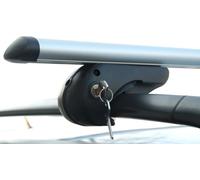 Barres de toit VDP Rio 120 en aluminium, compatibles avec l'Opel Astra Combi 92-04, verrouillables