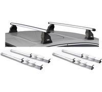 Barres de toit VDP Tema Fix&Slide Duo compatibles avec Ford Focus S-Max (5 portes) à partir de 2006 Alu