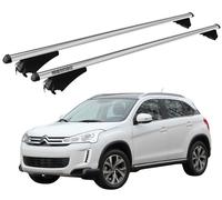 Barres de Toit XL Pour Citroen C4 Aircross 2012- Avec Antivol MENABO Aluminium