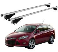 Barres de Toit XL Pour Ford Focus 3 Sw 2011-2018 Avec Antivol MENABO Aluminium