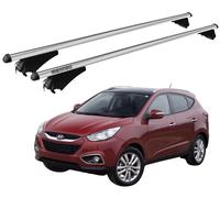 Barres de Toit XL Pour Hyundai iX35 2010-2015 Avec Antivol MENABO Aluminium