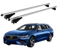 Barres de Toit XL Pour Volvo V90 Sw 2016- Avec Système Antivol MENABO Aluminium