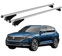 Barres de Toit XL Pour VW Touareg 3 Année 2018- Avec Antivol MENABO Balustrade