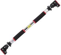 Barres de traction 75-150 cm Anneaux de gymnastique à domicile Équipement de musculation Charge 200 kg(Black+Red,75-97cm)