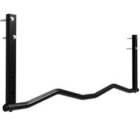 Barres de traction en acier montées sur poutres for exercices du haut du corps(Black,Curved rod)