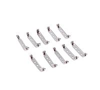 Barres d'Épingle Fermoirs de Sécurité à Roulettes 50pcs 20/25/32/38mm Argent pour Bricolage
