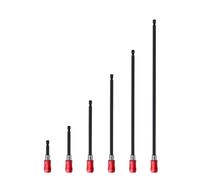 Barres d'extension de bits 6pcs Boîtes hexadécimales 6,35 mm Porte-traits de vanadium durable pour le tournevis à clé électrique de forage électrique