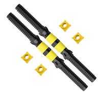 Barres D'haltères Réglables New-40cm, Poignées D'haltères Antidérapantes, Poignées D'haltères Filetées Avec Serrures De Sécurité