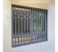 Barres et grilles de sécurité pour fenêtre coulissante 50-210 cm, protection anti-effraction avec verrou de fenêtre Barricade pour la sécurité de la maison, rail de sécurité réglable