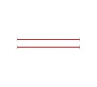 2x Barres Fixes d'Exercice 125 cm Acier Rouge Retournement Gymnastique vidaXL