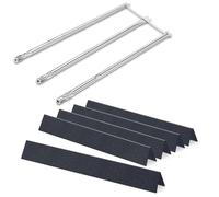Barres Flavorizer 62,2 cm et brûleurs de gril 87,6 cm en acier inoxydable SUS304 pour Weber Genesis série 300, E310, E320, S310, S320 (commandes latérales), remplace Weber 7540, 67722, 67820