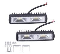 Barres lumineuses de travail de voiture 12LEDs 36W 12-24V projecteurs phares pour moto camion bateau tracteur remorque tout-terrain
