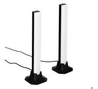 Atmosphera – Lot de 2 Barres lumineuses Paol 32 cm – Noir – Synchro musicale