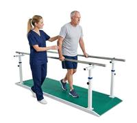 Barres parallèles de physiothérapie, Équipement de rééducation robuste avec base antidérapante, pour exercices de rééducation à domicile ou en milieu professionnel