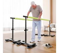 Barres parallèles de rééducation, barres d'équilibre doubles pour usage domestique avec base antidérapante, pour troubles de l'équilibre à la marche(150cm/59in)