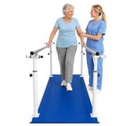 Barres parallèles de rééducation en physiothérapie, Aide à l'entraînement pour exercices des membres inférieurs et pratique de la marche(Blue 2)