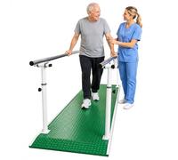 Barres parallèles de rééducation en physiothérapie, Aide à l'entraînement pour exercices des membres inférieurs et pratique de la marche(Green)