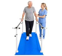 Barres parallèles de rééducation en physiothérapie, Aide à l'entraînement pour exercices des membres inférieurs et pratique de la marche(Blue 1)