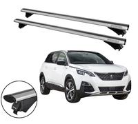 Barres Portatout Pour Peugeot 5008 2017-2020 Avec Antivol Argent Menabo Railing