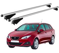 Barres Portatout Pour Seat Ibiza IV ST 2010-2016 Avec Antivol Menabo Aluminium