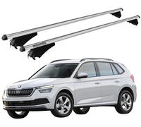 Barres Portatout Pour Skoda Kamiq De 2019 Avec Antivol Menabo Aluminium Railing