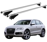 Barres Portatout XL Pour Audi Q5 (8R) 2008-2016 Avec Antivol Menabo Aluminium