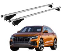 Barres Portatout XL Pour Audi Q8 (4M) De 2018 Avec Antivol Menabo En Aluminium
