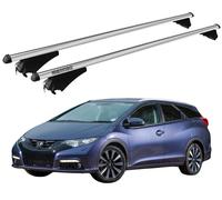 Barres Portatout XL Pour Honda Civic IX Tourer 2013-2015 Avec Antivol Menabo