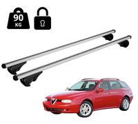 Barres Portatutto Pour ALFA ROMEO 156 SPORTWAGON 2000-2007 Avec Rail Antivol