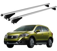 Barres Portatutto Pour Suzuki SX4 S-Cross 2013-2016 Avec Antivol Menabo Railing