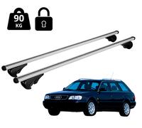 Barres Portatutto Toit Pour Audi A6 Avant (C4) 1994-1997 Avec Rampe Antivol