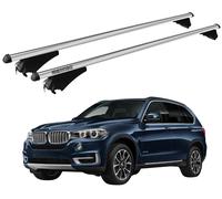 Barres Portatutto XL Pour BMW X5 (F15) 2013-2018 Avec Antivol Menabo Aluminium