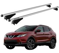 Barres Portatutto XL Pour Nissan Qashqai 2014-2017 Avec Antivol Menabo Railing