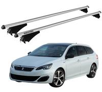 Barres Portatutto XL Pour Peugeot 308 SW 2014-2021 Avec Antivol Menabo Railing