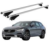 Barres Portatutto XL Pour Volvo V90 Cross Country De 2016 Avec Antivol Menabo