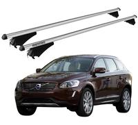 Barres Portatutto XL Pour Volvo XC60 2014-2017 Avec Antivol Menabo Aluminium