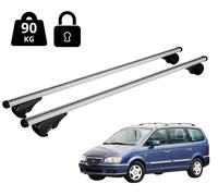 Barres Porte-Coffre 120 cm Alu Pour HYUNDAI TRAJET 1999-2008 Avec Serrure