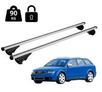 Barres Porte-tout De Toit Pour AUDI A4 AVANT (B6) 2001-2004 Avec Rampe Antivol