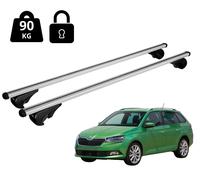 Barres Porte-Tout De Toit Pour Skoda Fabia Wagon 3 2015-2022 Avec Rampe Antivol
